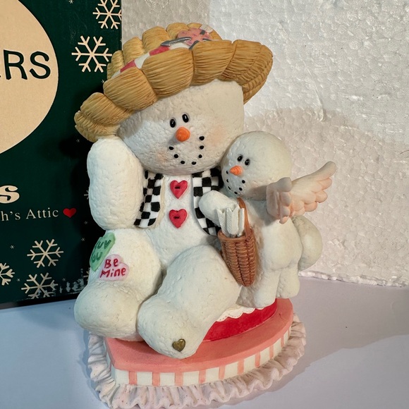 Sarah’s Attic Snowonders Holidays Valentines Love #7836 Figurine In Box No Chips - Picture 2 of 12